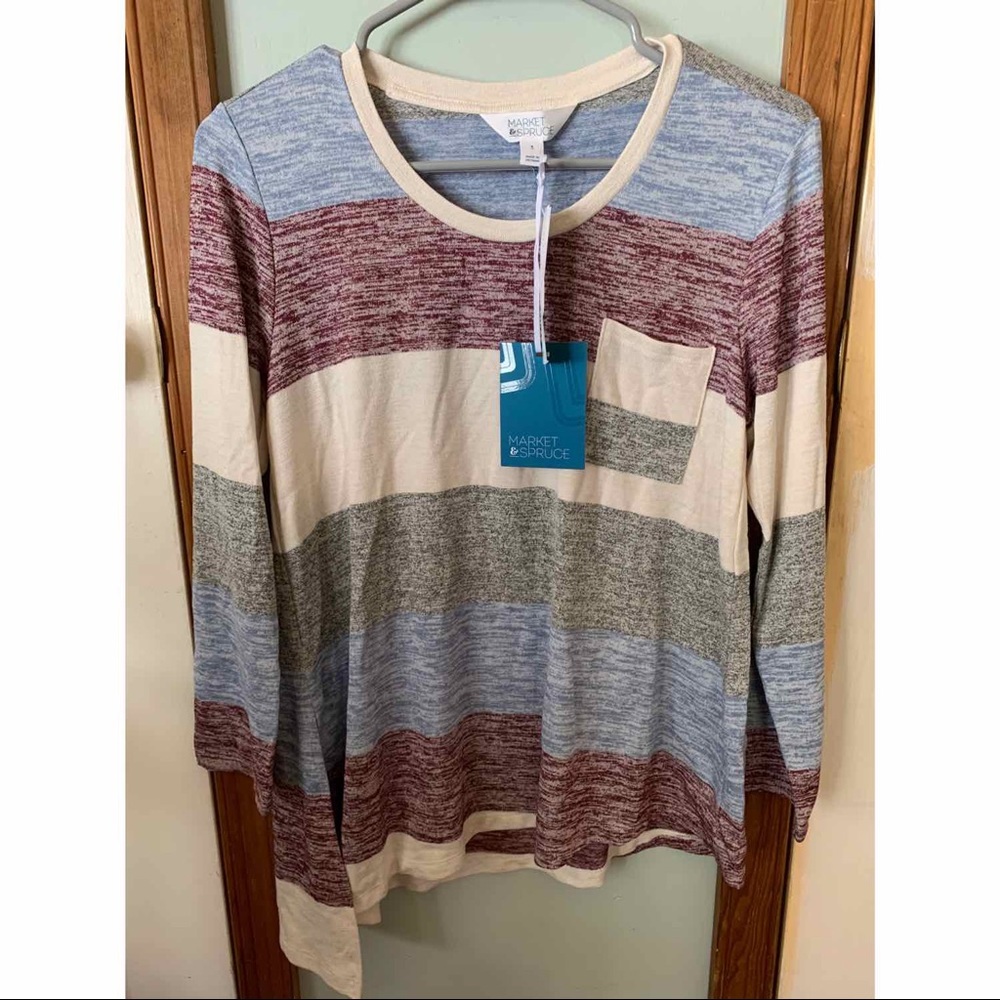Soft Striped Long-Sleeve Tee